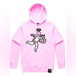 Muerte Punk Ski Mask Angel Patch Hoodie NWOT